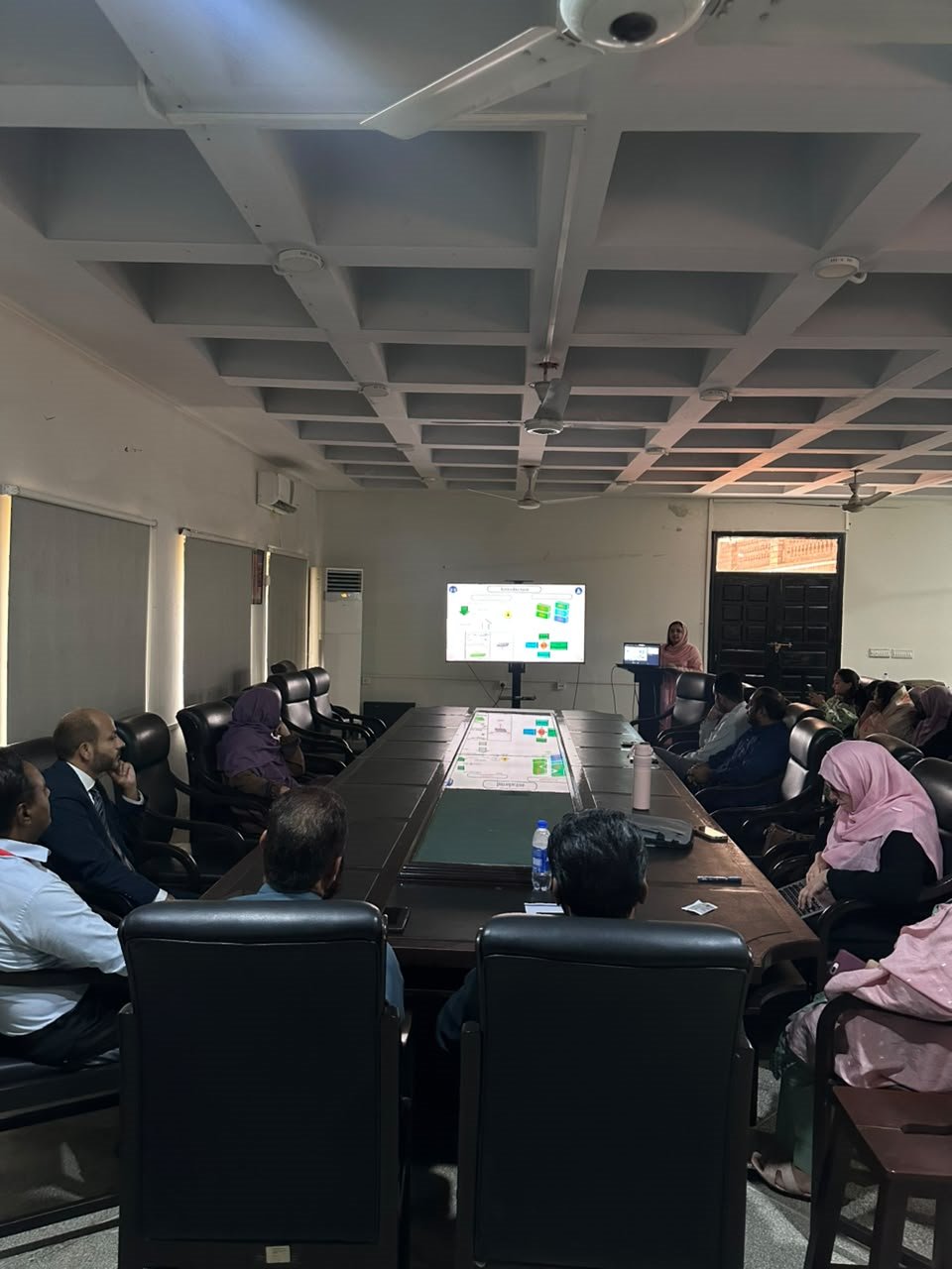 The Ph.D. defence in progress at the Department of Chemistry