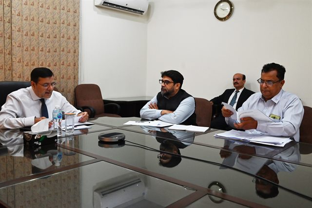 A working meeting in the boardroom