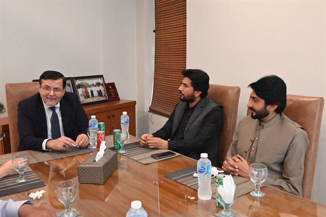Visitors received in the Director's office