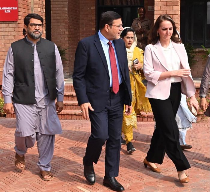 Prof. Dr. Qaisar Abbas walking with participants of the Suicide Prevention Awareness Walk