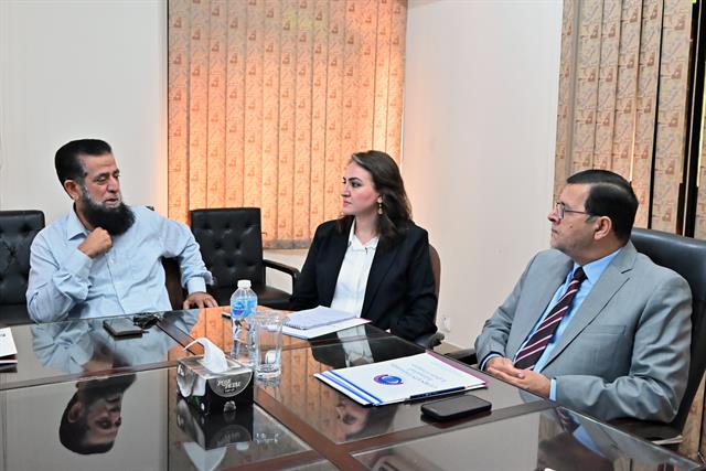 The Director meeting faculty members