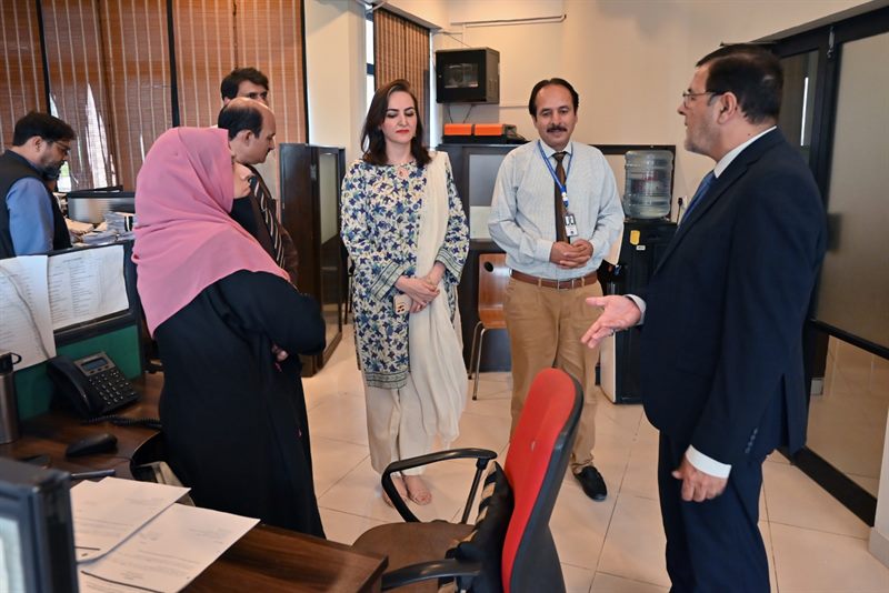 The Director with members of the Student Services team