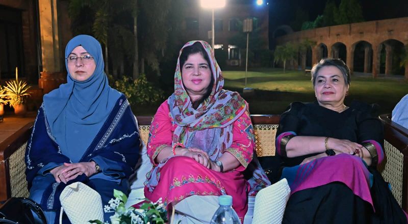 Guests seated during the networking dinner