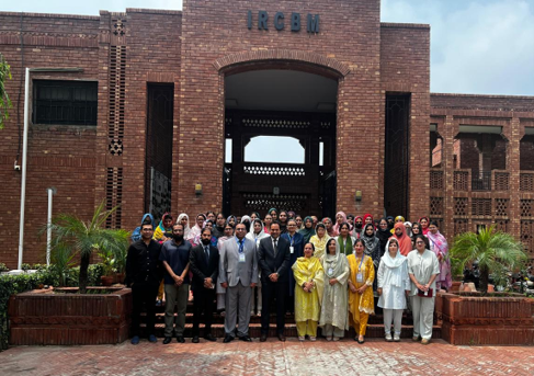 Speakers and participants of the International Symposium on Plant-Derived Biomaterials in Cardiac Regeneration at IRCBM, CUI Lahore Campus