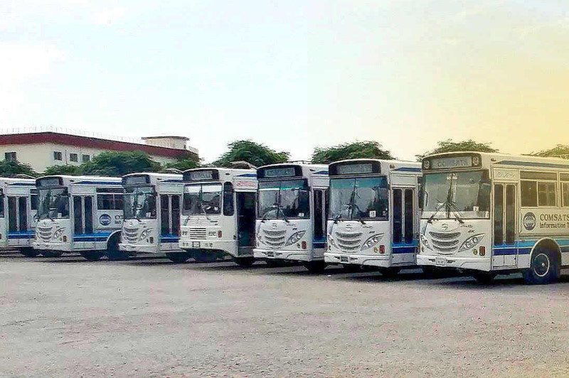 Campus transport at CUI Lahore