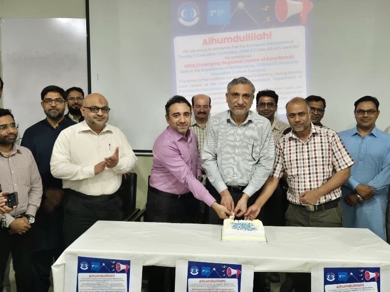 Global Recognition for Pakistan: COMSATS Mathematics Department Named EMS Emerging Regional Centre of Excellence