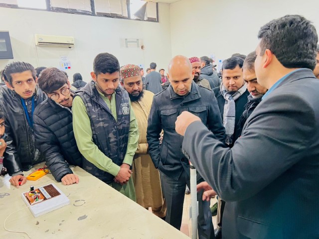 1st semester students of BS Chemical Engineering Program showcased their innovative and useful semester wide projects in the project exhibition