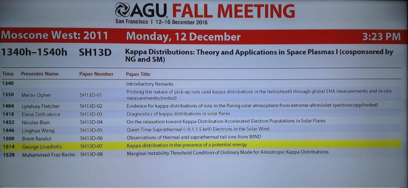 Dr. Muhammad Fraz Bashir Presents Research at American Geophysical Union Fall Meeting, San Francisco