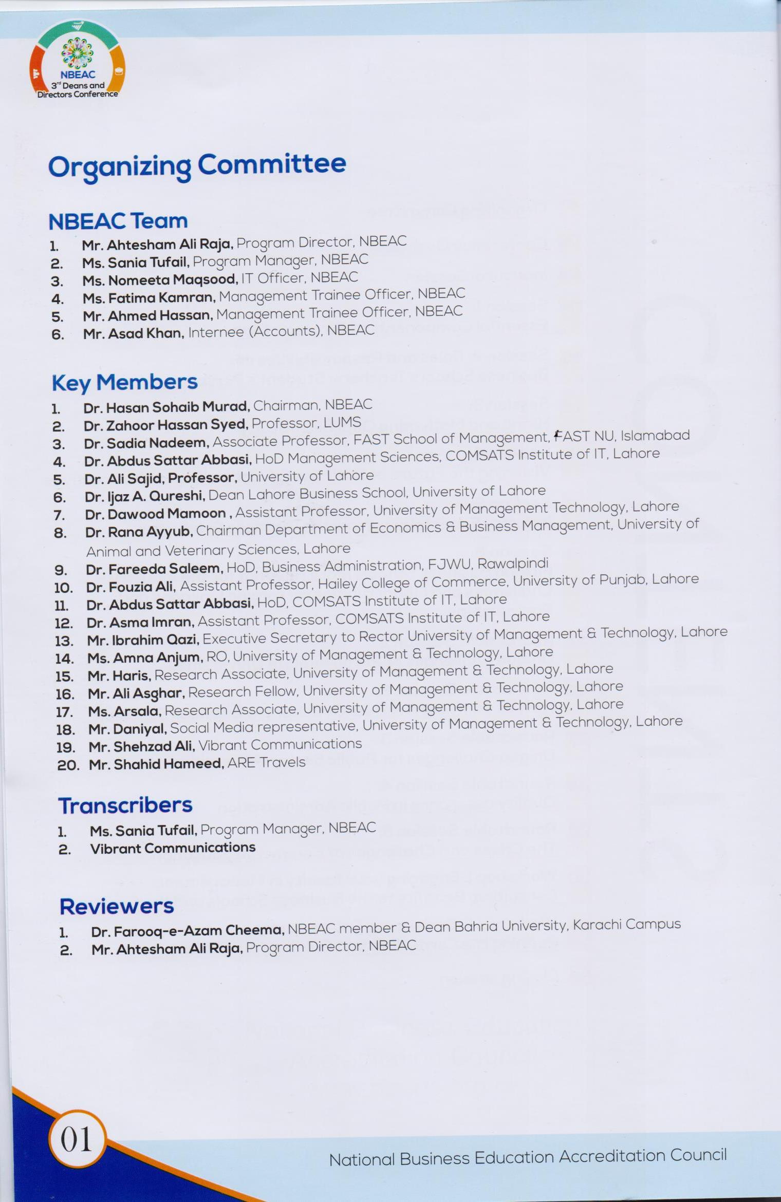 Participation in 3rd Deans and Directors Conference
