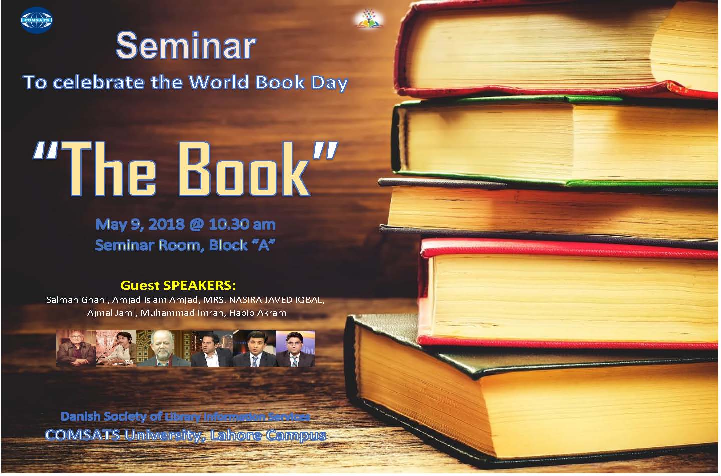 Seminar Entitled "The Book": Celebrations of World Book Day