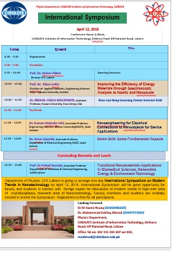 International Symposium on Modern Trends in Nanotechnology