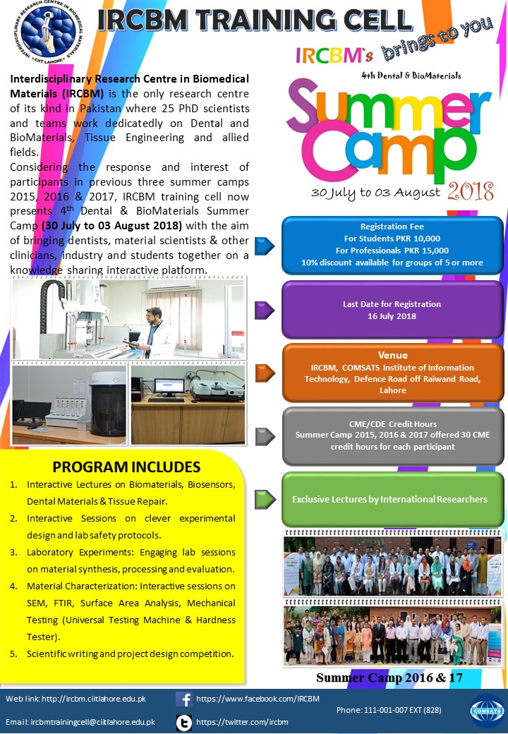 4th Dental & Biomaterials Summer Camp