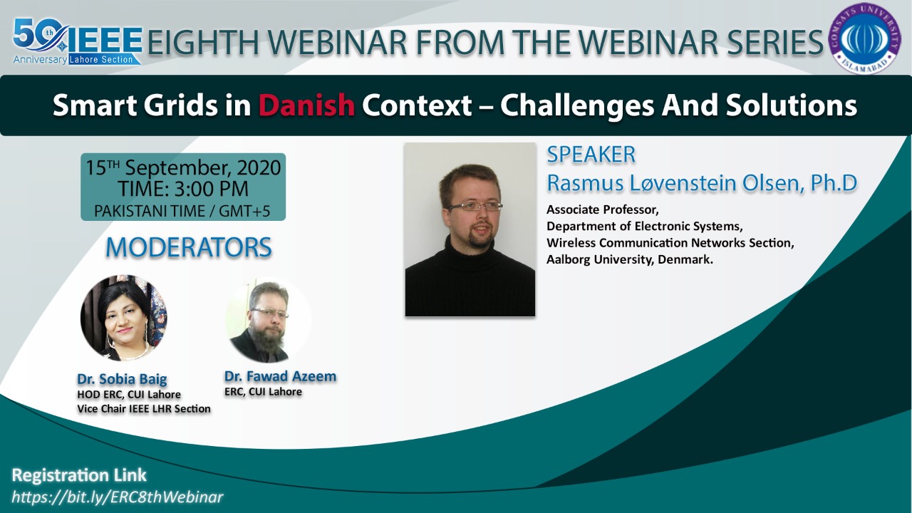 Eighth Webinar: Smart Grids in Danish Context - Challenges and Solutions
