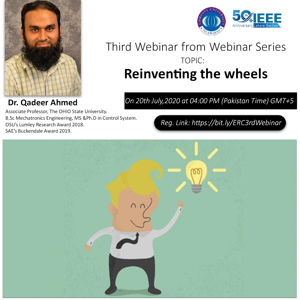 3rd Webinar from Webinar Series on "Reinventing the Wheels"