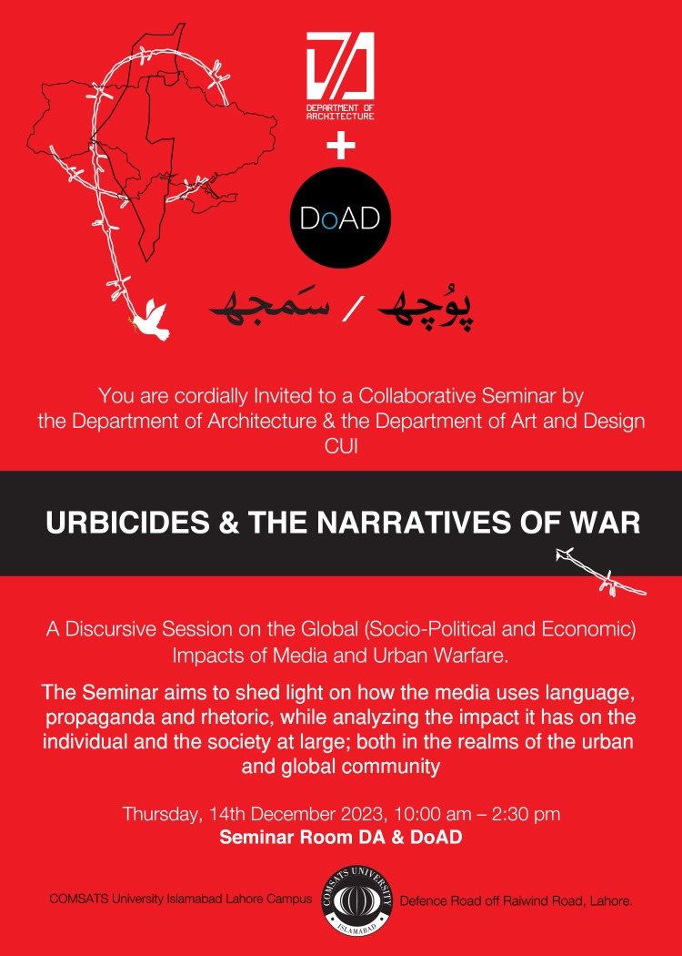 Seminar on Urbicides & the Narratives of War