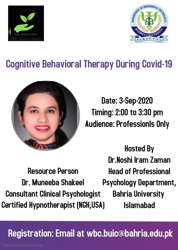 Workshop on Cognitive Behaviour Therapy during COVID-19 Pandemic