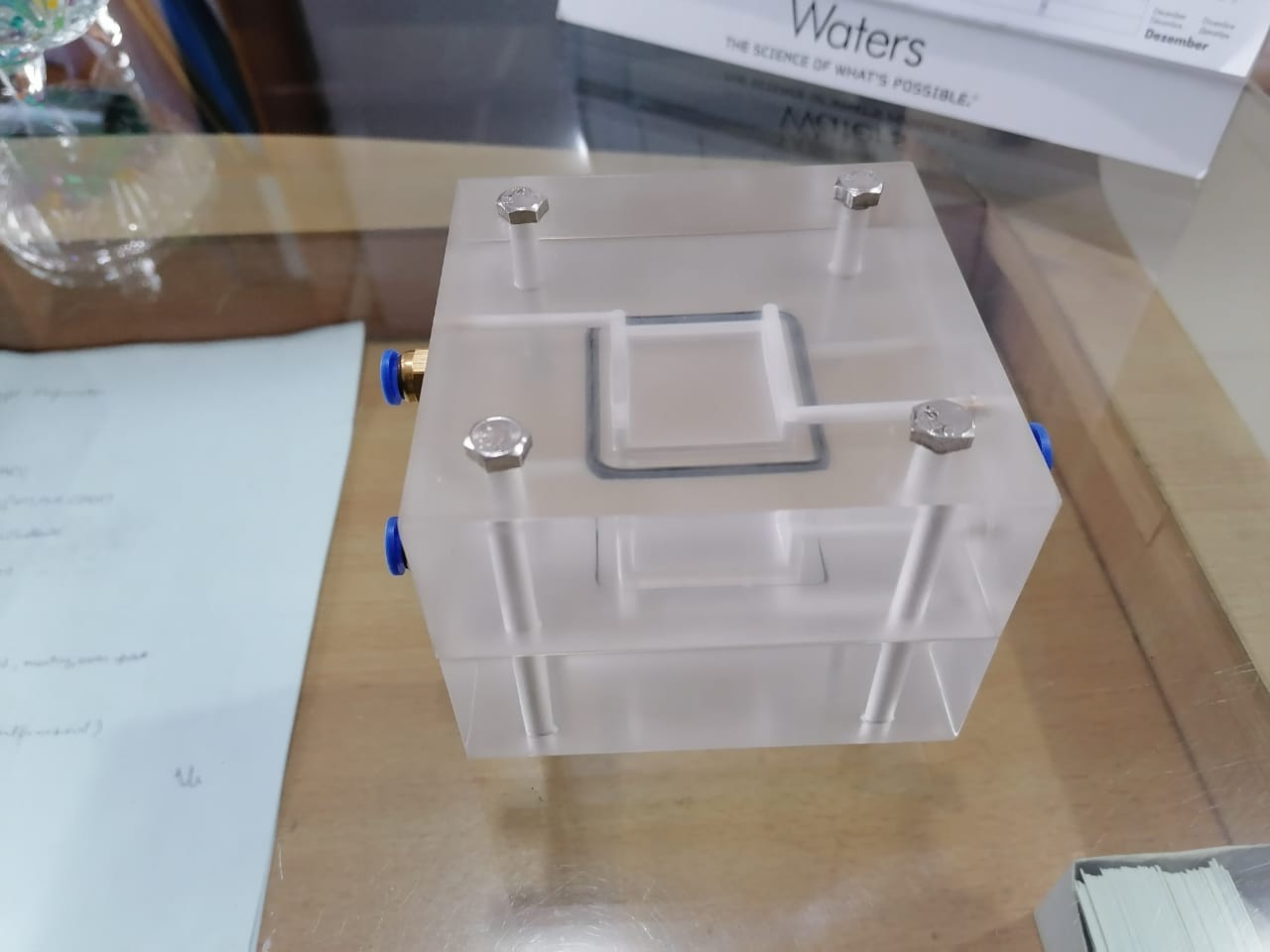 Undergraduate students of Chemical Engineering Department have successfully designed and fabricated 'Forward Osmosis Cell'