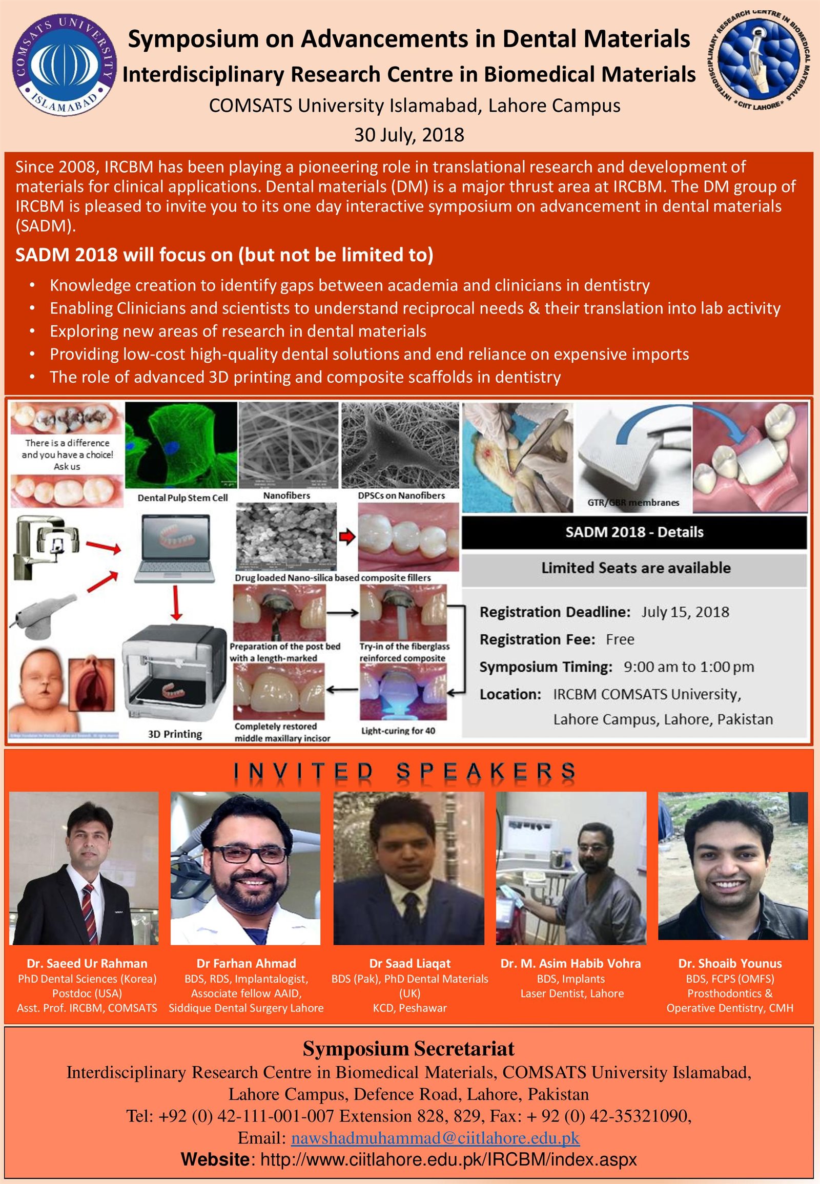 Symposium on Advancements in Dental Materials