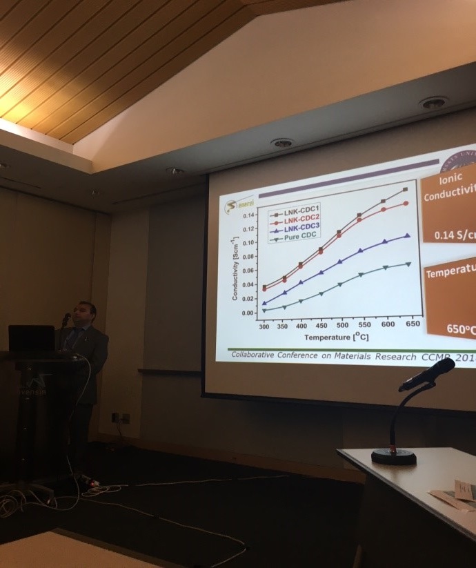 Dr. Ghazanfar Abbas Presented Fuel Cell Research at International Conference CCMR 2018, South Korea