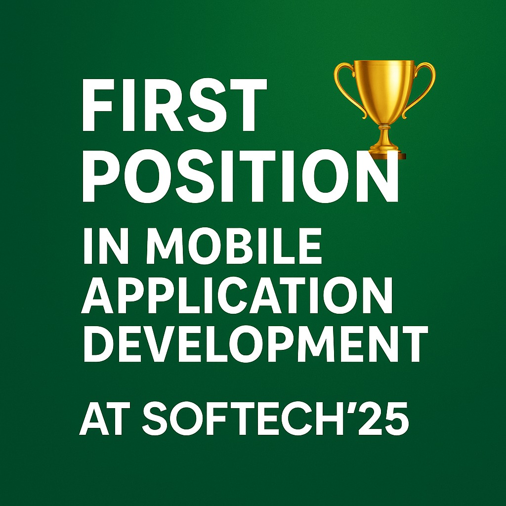 First Position in Mobile Application Development at SOFTECH’25