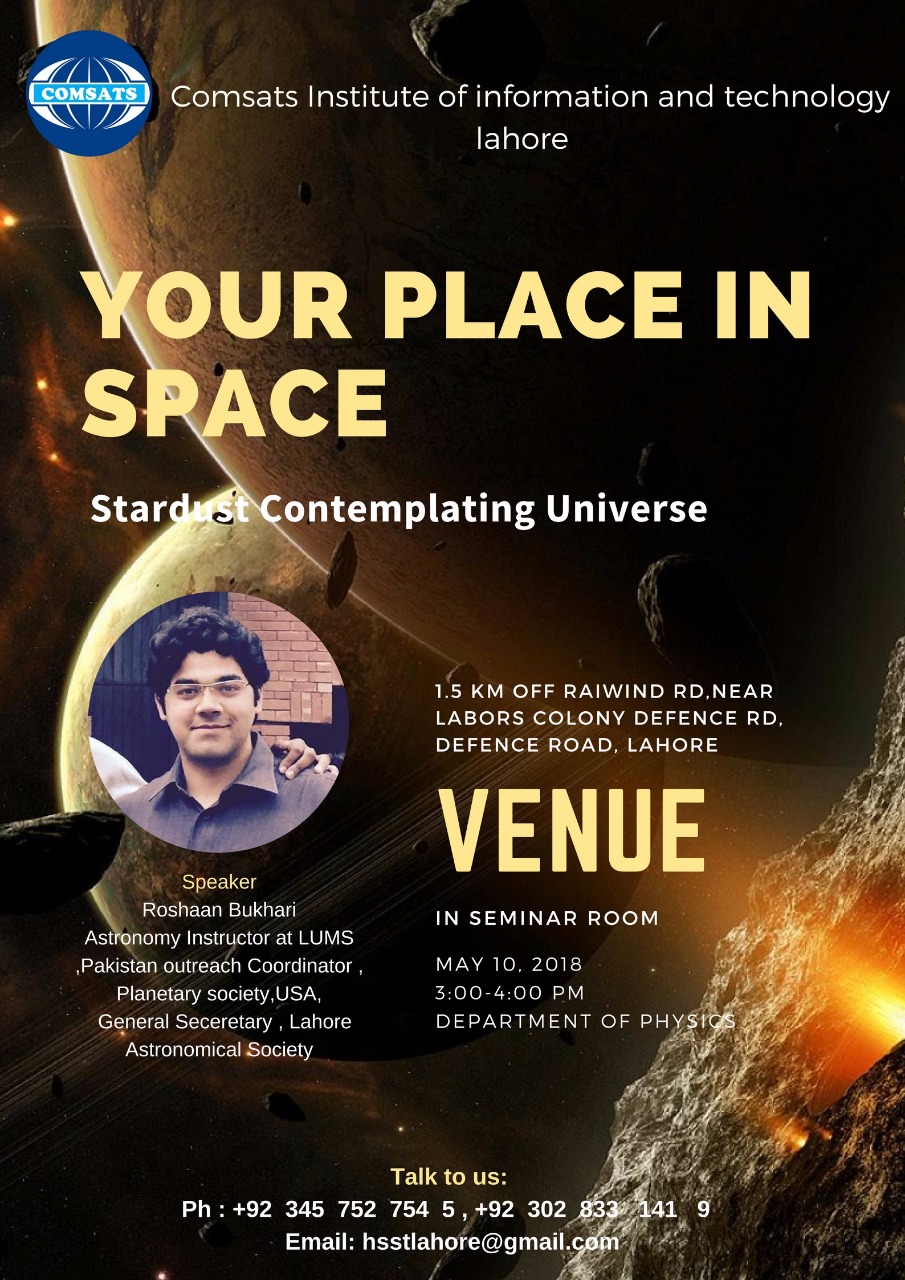 Seminar on "Your Place in Space: Stardust Contemplating Universe"