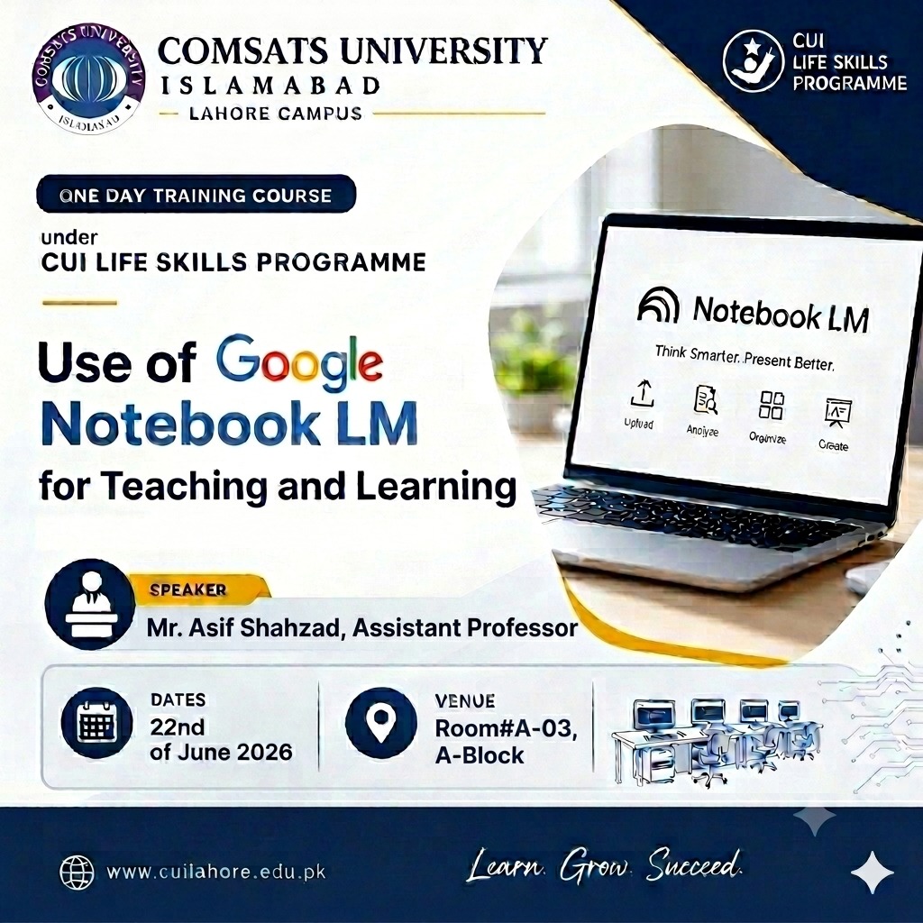 Workshop on “Use of Google Notebook LM for Teaching and Learning”
