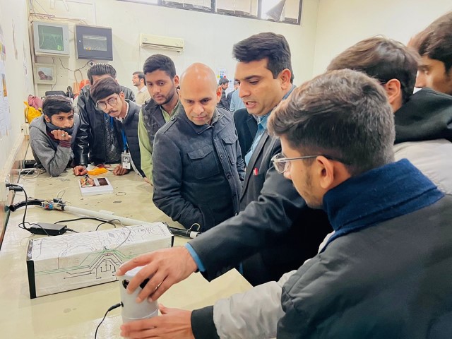 1st semester students of BS Chemical Engineering Program showcased their innovative and useful semester wide projects in the project exhibition