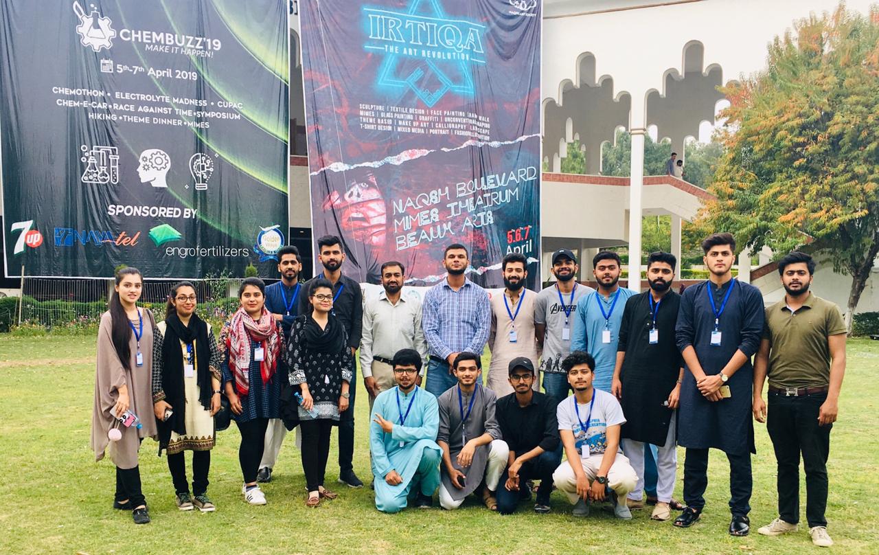 Team representing Chemical Engineering Department stood 1st in CHEMBUSS-19 competition (GIKI)