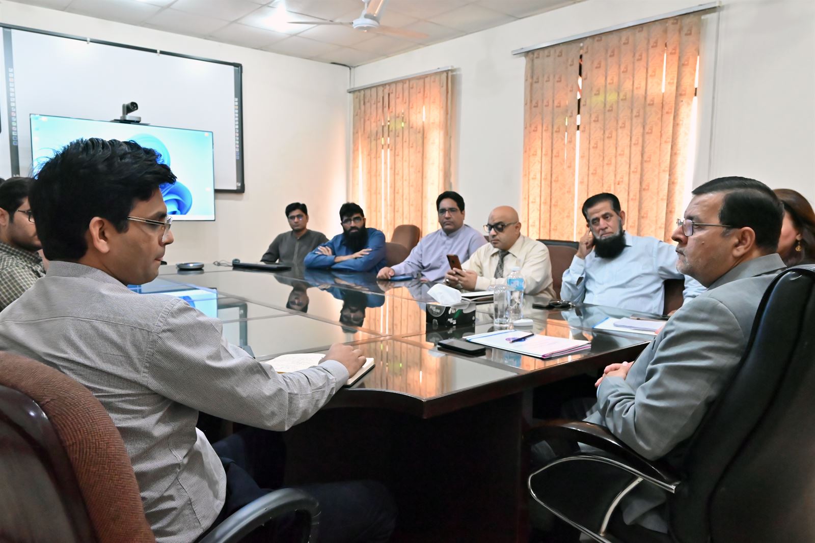 Director Meets Heads of Departments and Faculty Members