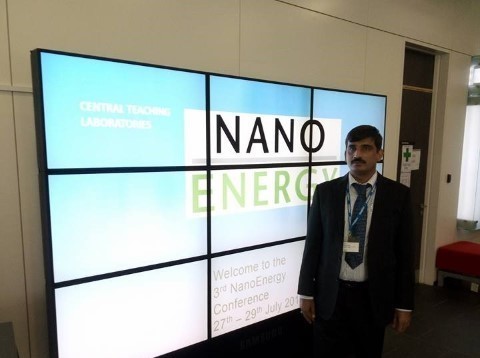 Dr. Rizwan Raza Presented Fuel Cell Research at NanoEnergy-2016, University of Liverpool, UK
