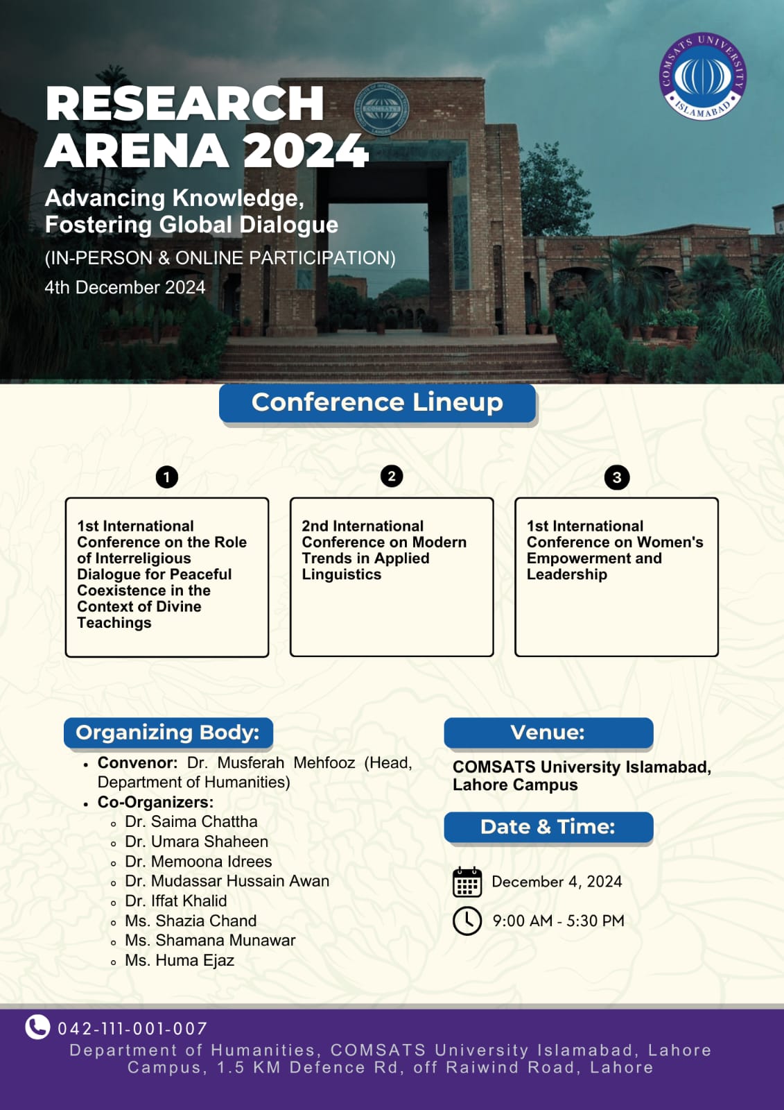 One-Day Research Arena 2024