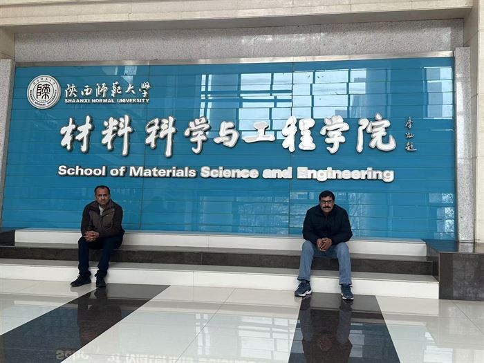 At the School of Materials Science and Engineering, Shaanxi Normal University