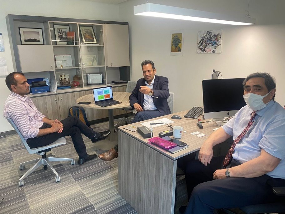 Meeting with Prof Vasif Hasirci at Acibadem University