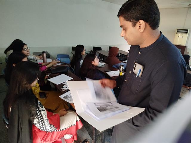 Students at a campaign session for SSBC Batch 9 at CUI Lahore Campus